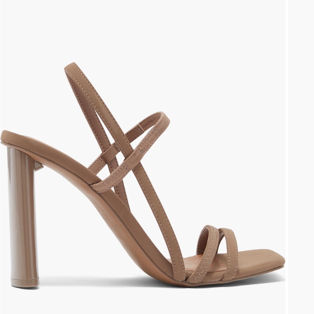 Nude Block Sandal Heel